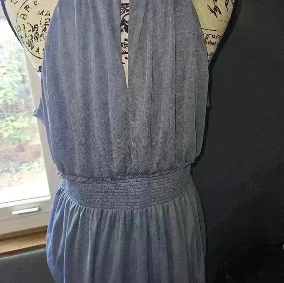 Express Brand Womans Blue Halter Top Size L - Picture 7 of 10